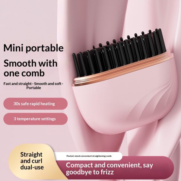 Portable Cordless Hair Straightener Comb