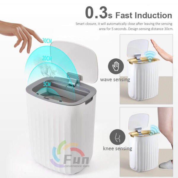 13189e40-49ed-4054-b66c-12fa944d7e6d.jpg Smart Sensor Trash Can with Automatic Lid