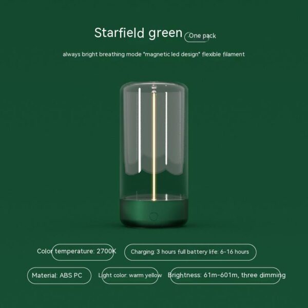 Rechargeable LED Camping Light with High Transparency Design