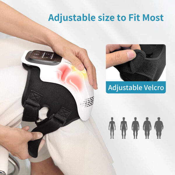Rechargeable Knee Massager with Heat Therapy & Vibration Function
