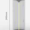 Rechargeable LED Camping Light with High Transparency Design