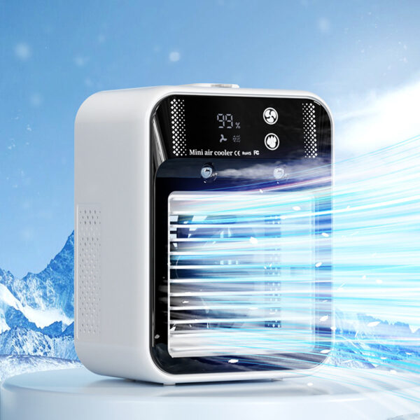 Portable Mini Air Cooler Fan with Humidifier & Water Cooling System