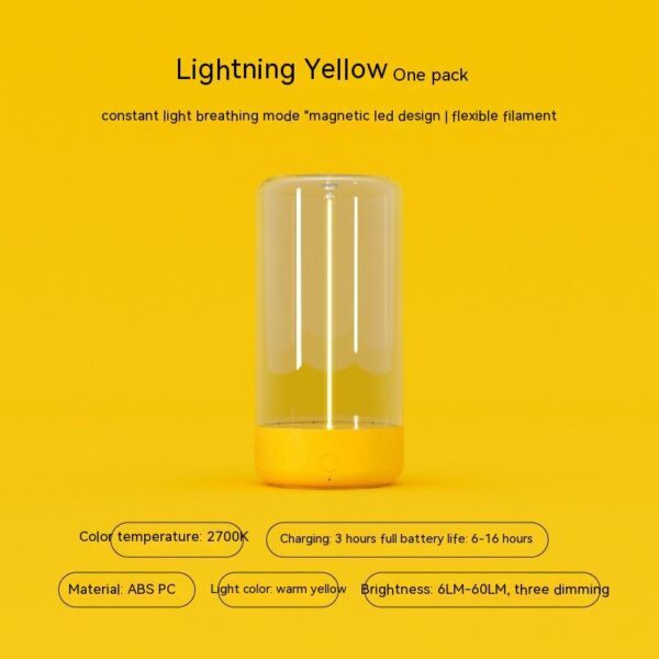 Rechargeable LED Camping Light with High Transparency Design