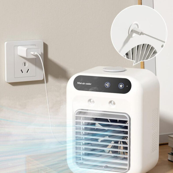 Portable Mini Air Cooler Fan with Humidifier & Water Cooling System