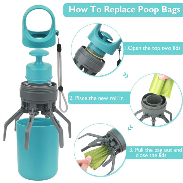 b8e740d4-7cfb-4fa8-8ae6-83ac090752c6.jpg Portable Dog Waste Scooper with Bag Dispenser