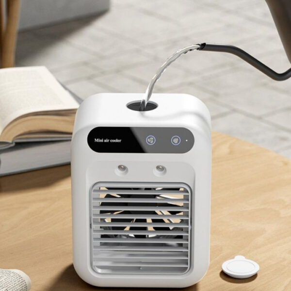 Portable Mini Air Cooler Fan with Humidifier & Water Cooling System